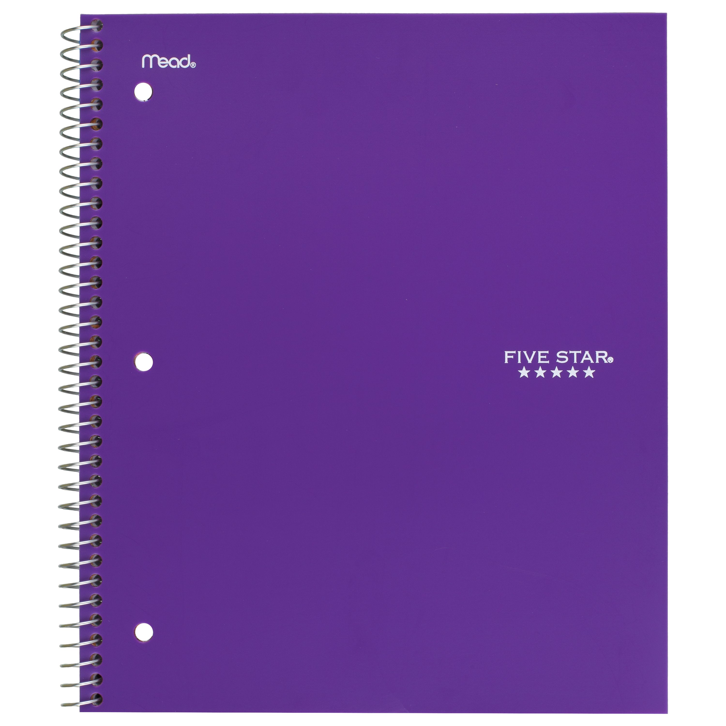 Five Star Wirebound Notebook, 5 Subject, Wide Ruled, 1 Count, Color Will Vary - image 4 of 6
