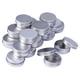 thumbnail image 1 of 20pcs 15g botellas de viaje cosmético envase vacío tarro de crema tarro con tapa para maquillaje pomada (caja de muestras de aluminio con hilo), 1 of 6