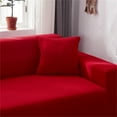 Red Four Seasons Universal Type Milk Silk Elastic Sofa Cover Full Enveloping Universal Sofa