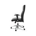 thumbnail image 2 of Define Executive High-Back Leather Chair Supports up to 250 lbs., Black Seat/Black Back, Polished Chrome Base, 2 of 6