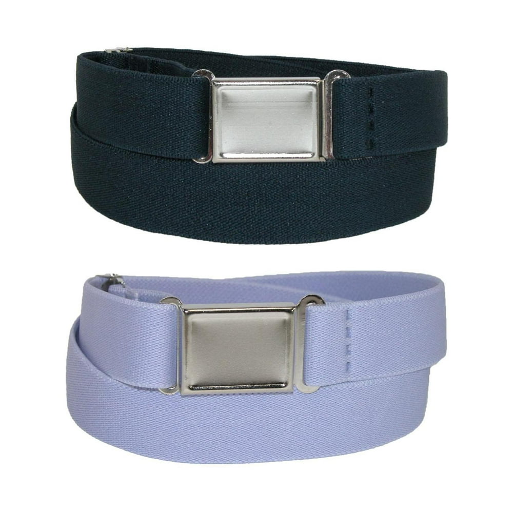 CTM CTM® Elastic Belt with No Show Flat Buckle (Pack of 2