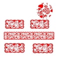 thumbnail image 4 of Paquete De 5 Juegos De Manteles Para El Día De San Valentín, Camino De Mesa Rojo De Encaje Y Manteles Individuales, Decoración Del Día De San Valentín Para El Hogar, Fiesta De Aniversario De Boda Kearding HA034502-00, 4 of 6