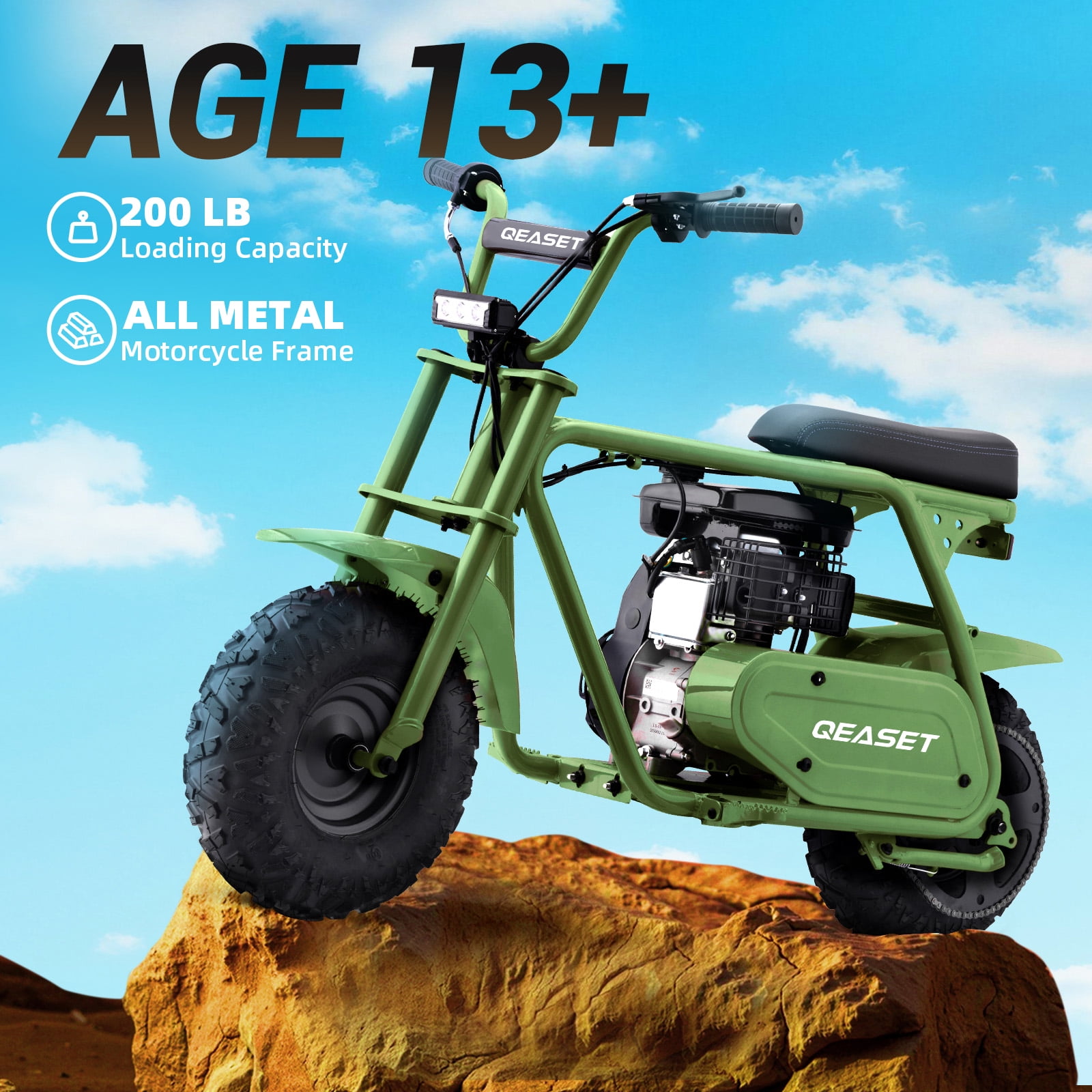 Arshin 99cc Gas Powered Mini Dirt Bike,High-Performance Off-Road