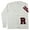 White R, variant on Hip Hop 50's Shop Women's V Neck Knit Varsity Cardigan Sweater Letterman Lightweight (Medium White)