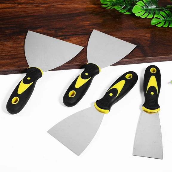 Soimiss 8Pcs Stainless Steel Drywall for Scraping Paint and Patch Repair with Ergonomic Handle