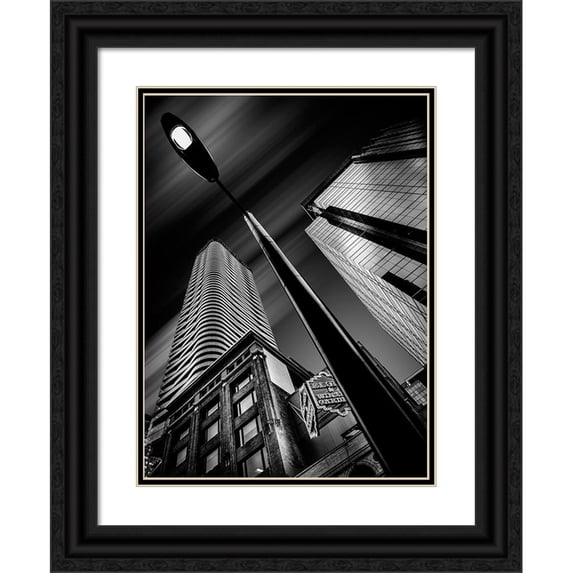 Carvalho, Jackson 19x24 Black Ornate Wood Framed with Double Matting Museum Art Print Titled - Toronto Views