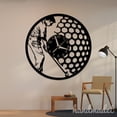 thumbnail image 5 of Handmadetneonsign Golf Wall Clock Unique, Year Date Round Wall Clock, Text Oversize Wall Clock 59586, 5 of 5