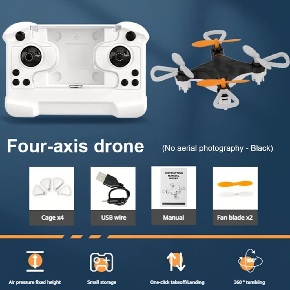 Mini Drone Beginner with 360° Stunt Flights, LED Light & Propeller Protection, Rechargeable Beginner-Friendly Mini Drone