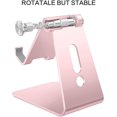 thumbnail image 5 of Rose Gold-Phone Stand, Adjustable Multi-Angle Desktop Phone Stand, Aluminum Cell Phone Holder Compatible with Iphone 13 Pro/13/12 Pro Max/12/11 Pro/Xr, Samsung S20/S10/S9, 5 of 5
