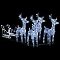 thumbnail image 4 of vidaXL Christmas Decoration Lighted Reindeer and Sleigh with LEDs Acrylic, 4 of 6
