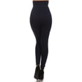 thumbnail image 5 of Women High Waist Leggings Cotton Compression Strechy Yoga Leggings Tommy Control - (Navy), 5 of 6