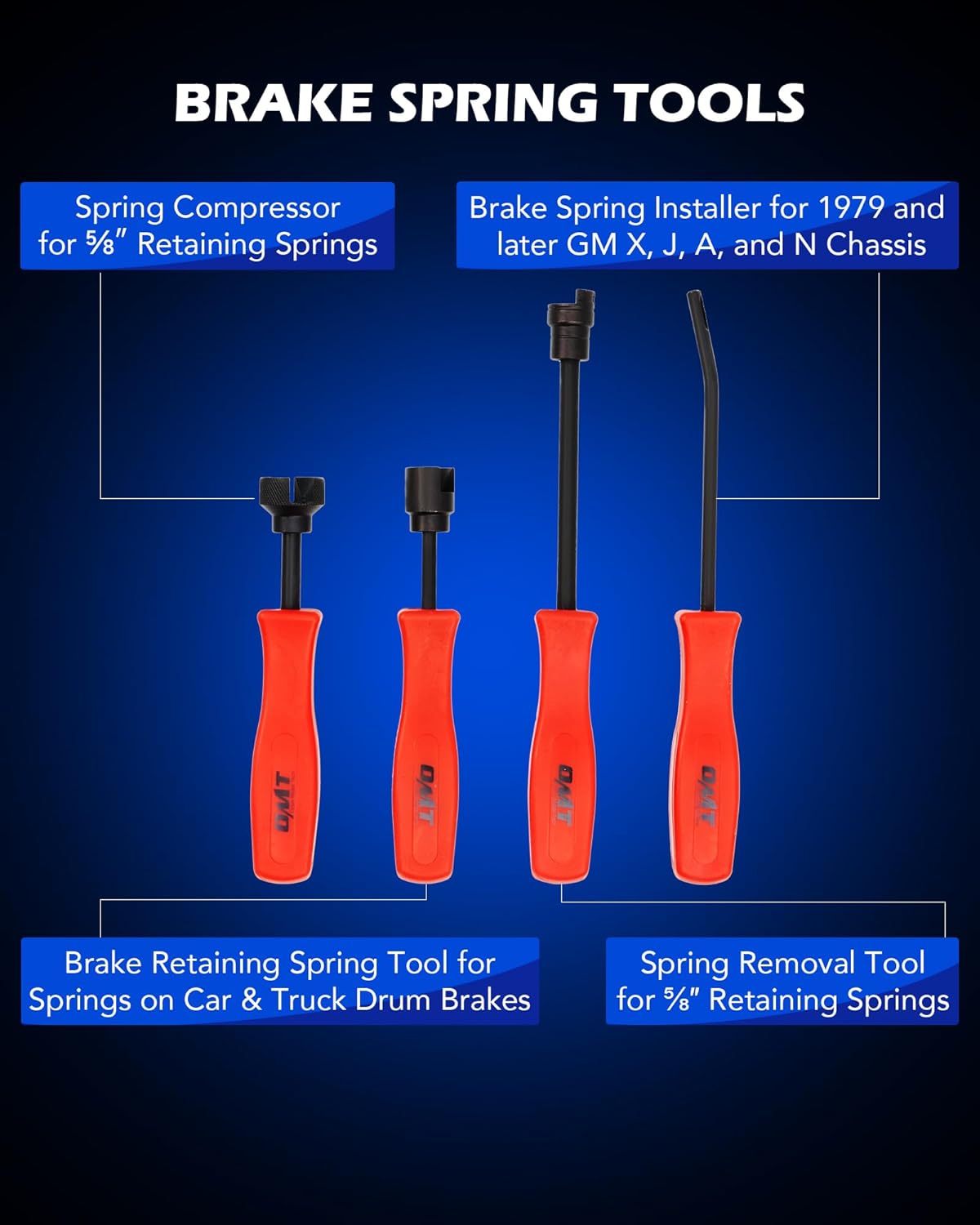 Brake Caliper Tool Kit Orion Motor Tech 32-Piece Brake Tool Set - Dual ...