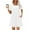 c01White, variant on Arnsht Womens Pleated Front Summer Dresses Casual Short Sleeve T Shirts Dress with Pockets Vacation Beach Dresses Black L