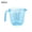 Blue, variant on SPRING PARK 150/300/600ml Measuring Cups , Plastic Measuring Cup of BPA-free with Plug-in Nesting Handle Stackable Design and Multiple Measurement Scales, Clear