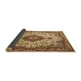 thumbnail image 2 of Ahgly Company Indoor Square Medallion Brown Traditional Area Rugs, 5' Square, 2 of 4