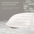 thumbnail image 2 of 100% Mulberry Silk Pillowcase for Hair and Skin by Noble Linens, Antique White, 2 of 11