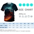 thumbnail image 4 of WHNBCW Funny Wolf Printed T-Shirt Animal Graphic Tee Shirt, 4 of 7