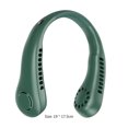thumbnail image 3 of Ventilador de cuello sin aspas Mini ventilador de carga USB para exteriores (pantalla digital verde), 3 of 6