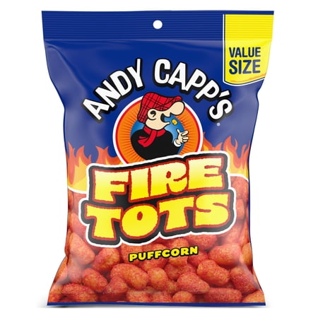 Andy Capp's Fire Tots, Value Size Puffcorn Snack, 3.75 oz.