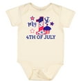 thumbnail image 3 of Inktastic My 1st 4th of July with Stars and Cupcake Boys or Girls Baby Bodysuit, 3 of 5
