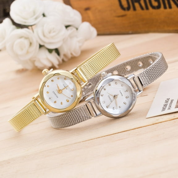 Jacenvly 2024 New Watch Women Ladies Stainless Steel Mesh Band Wrist Watch Gold Watches for Women Gifts for Him Mother'S Day Gifts for Mom