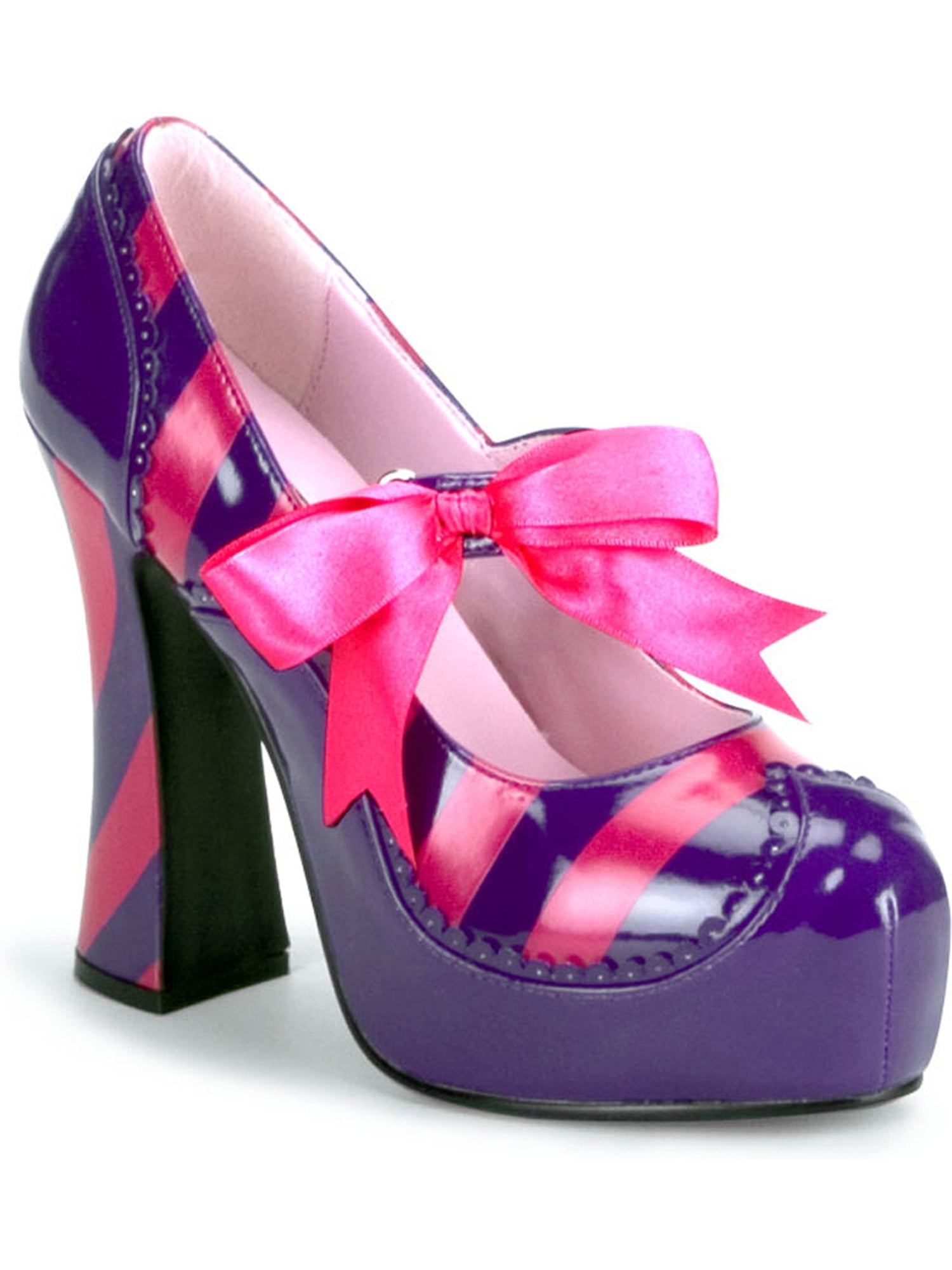 Funtasma 4 Inch Heel Sexy Shoes Purple Pink Mary Jane Shoes Theatre