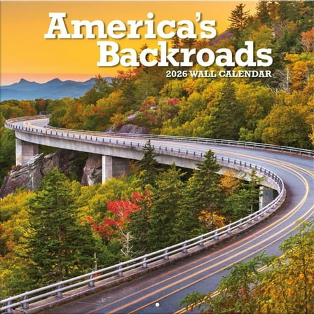 Turner Licensing, Americas Backroads 2026 Wall Calendar, 12'' X 12'', 12-Month Calendar with Wire-O Binding