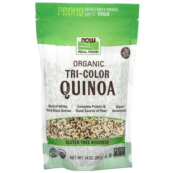 Now Foods Organic Tri-Color Quinoa 14 oz Bag