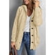 thumbnail image 4 of Cárdigan con textura de punto de otoño e invierno, suéter con botones, chaqueta con capucha gruesa y suelta para mujer de estilo europeo y americano, 4 of 5