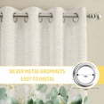 thumbnail image 6 of Green Eucalyptus Leaves Kitchen Curtains Window Panels, Vintage Art Farmhouse Rustic Insulated Window Treatment Curtain, Grommet Curtains for Bedroom/Living Room/Bathroom, 2 Piece 42"Wx45"L, 6 of 8