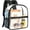 Black, variant on Clear Backpack Stadium Approved 12x12x6, See Through Mini Backpack with Cold-Resistant PVC, for Sports, Concert, Work & Daily, Black