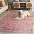 thumbnail image 3 of SAFAVIEH Vintage Serapi Carlene Medallion Machine Washable Area Rug, Red/Blue, 9' x 12', 3 of 12