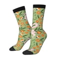 thumbnail image 1 of Balery Snake And Floral Calcetas Largas con Estampado para Hombre y Mujer – Suaves y Transpirables, Talla Única (US 5-11), 1 of 6
