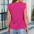 thumbnail image 5 of Womens Summer Tank Tops, Sleeveless Shirts for Women Casual Loose Fit Solid Color Crewneck Tanks Dressy Blouses, 5 of 6