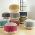 thumbnail image 4 of Mina Victory Life Styles Stonewash Drum Pouf 20" x 20" x 12" Navy Poufs, 4 of 5