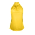 thumbnail image 7 of enyan Women's Double Lined Basic Tank Top Adjustable Spaghetti Straps Sleeveless Camisole Shirts,Summer Outfits for Women,Yellow,3XL, 7 of 7