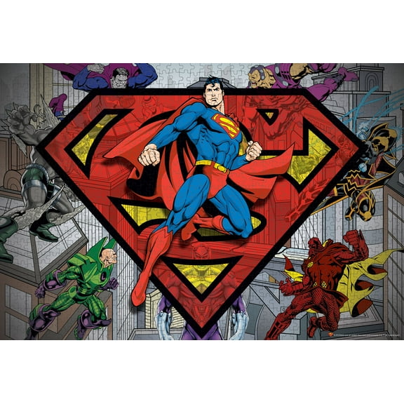 Paper House Productions DC Comics Superman and Villains 1000-piece Jigsaw Puzzle