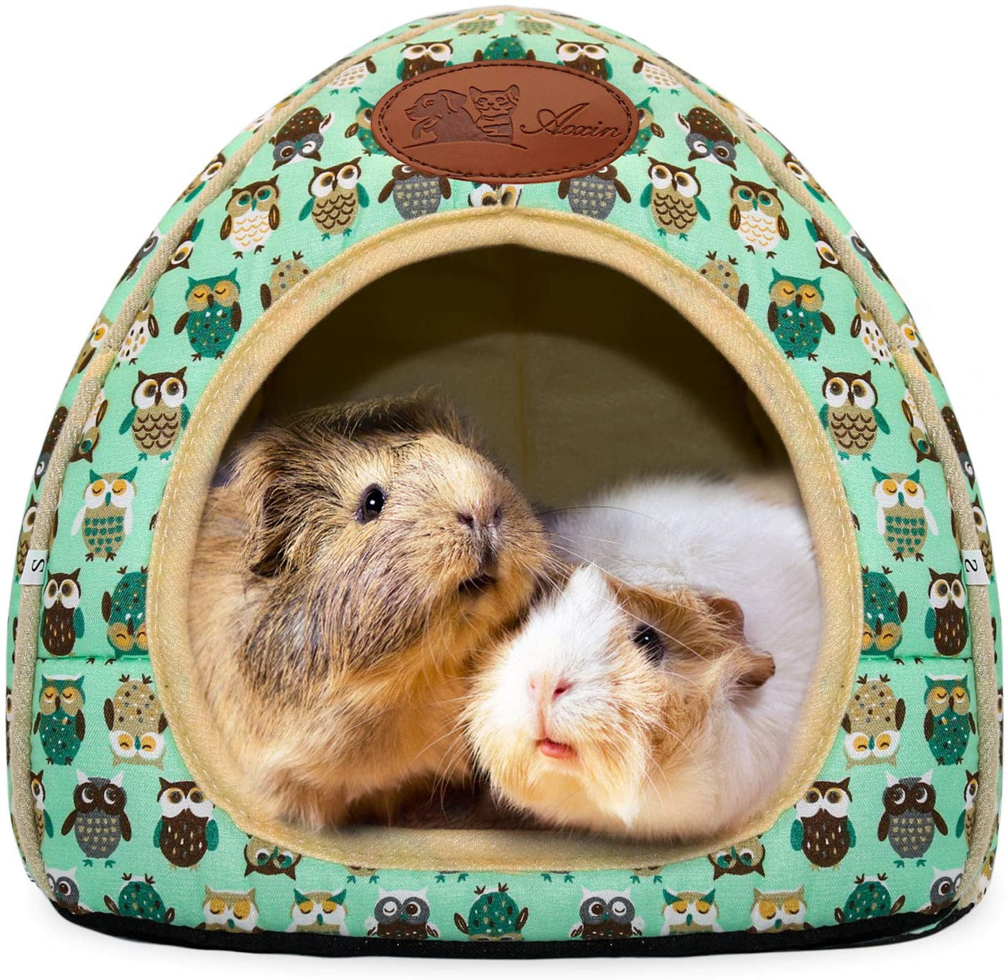 with 2 Washable Mats Little Rabbit Guinea Pig Hamster Hedgehog Hideout Accessories Small Animal House Cages Hammock Bed 