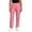 Pink, variant on Mlqidk Medical Scrub Pants for Women Soft Elastic Waist Jogger Pant Straight Leg Lightweight Stretch Cargo Pant with Pockets Pink S