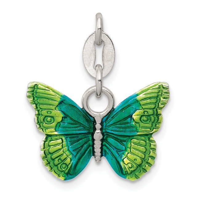 Collier Papillon en Argent Sterling 925 Pendentif Insecte Arachnide