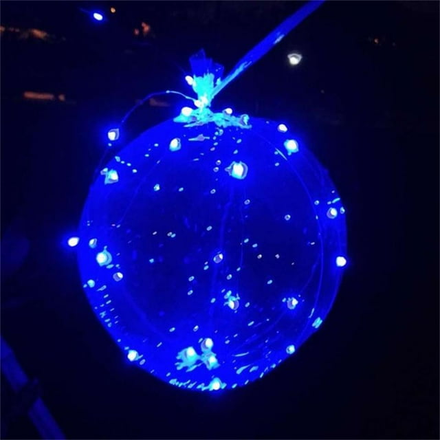 E-Trad 1PC Luminous Latex Balloon LED Colorful Balloon Home House Festival Decoration