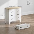 thumbnail image 3 of HOMCOM Commode Moderne pour Chambre avec 3 Tiroirs Coulisses Silencieuses Blanc, 3 of 10