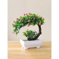 thumbnail image 1 of 1pc Artificial Potted Plant, Modern Plastic Artificial Mini Plant Small Pot For Home Decoration, 1 of 4