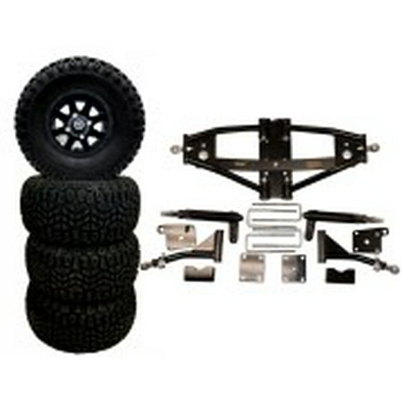 Lift Kit Combo with 10 inch Colossus Wheels and Tires for Club Car Precedent Golf (Best Home Car Lift)