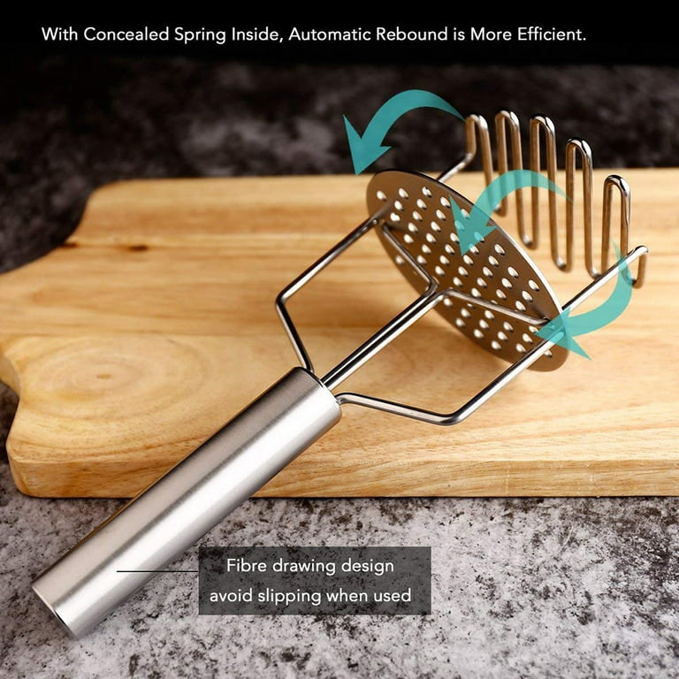 Stainless Steel Dual Action Potato Masher