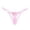 Pink, variant on FASHOFT Cotton Underwear for Women Lace Breathable Thongs Low Rise T-Back Soft Stretchy Ladies Panties A One Size