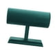 thumbnail image 1 of Organizador multiusos para diademas con barra en T, estable y suave, para cadena. terciopelo verde, 1 of 9