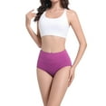 thumbnail image 2 of INNERSY Women's Cotton High Waisted Briefs 5-Pack Postpartum Full Coverage Underwear(3XL,Vintage Bloom), 2 of 7