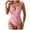 Pink, variant on COMVALUE Women Sexy Tummy Control One Piece Swimsuits High Cut Bathing Suit 2026 (Pink, L)