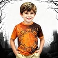 thumbnail image 2 of JAJAHO Kids Boys Pumpkin T Shirt Halloween Shirt Short Sleeve Crew Neck Pumpkin Graphic Tees 2-13Y, 2 of 4